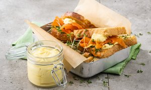 Karottenlax-Sandwich